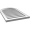 Ekena Millwork Round Top Surface Mount PVC Gable Vent: Functional, w/ 2"W x 1-1/2"P Brickmould Frame, 20"W x 32"H GVPRT20X3202SF - alternate 3